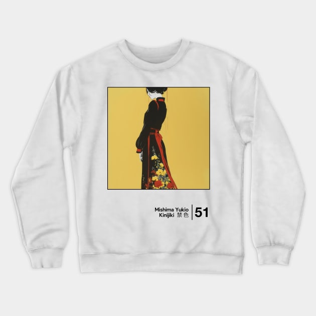 Yukio Mishima - Forbidden Colors - Minimal Style Graphic Artwork Crewneck Sweatshirt by saudade